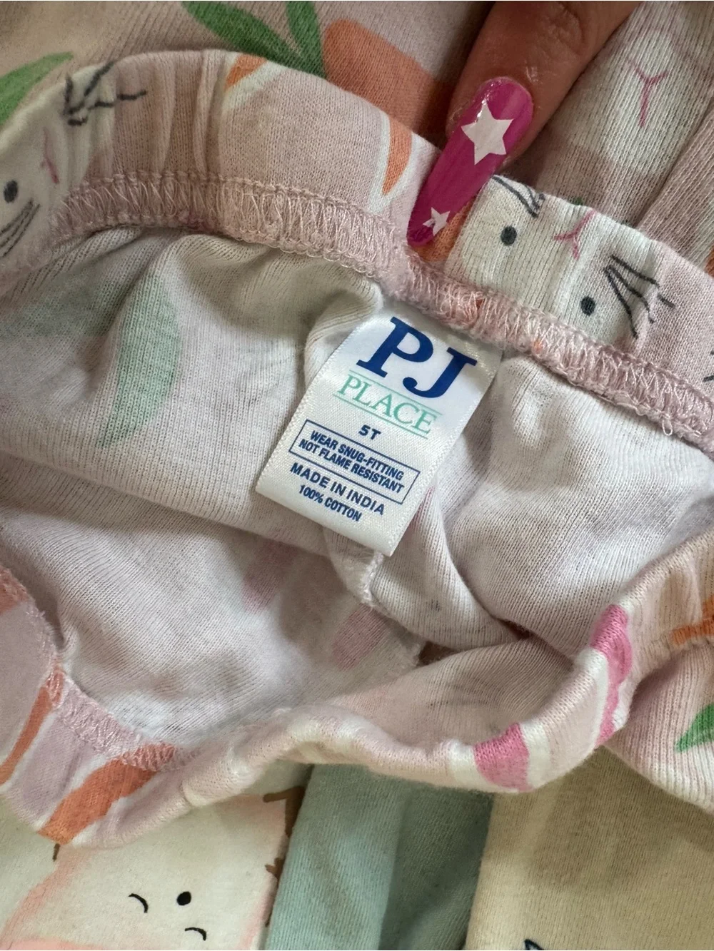 Girls 5T Mixed Pastel Sleepwear PJ Pants Set - Floral & Character Prints bundle